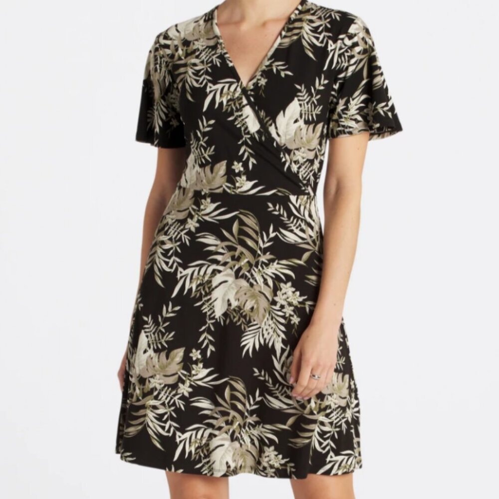 41 Hawthorn: Elisse Knit Surplice Dress - Size M